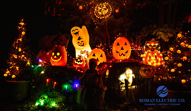halloween lighting and extension cord safety